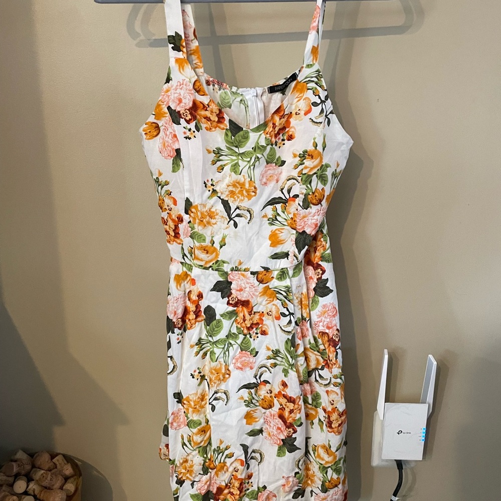 Papermoon White Cream Spaghetti Strap Sundress